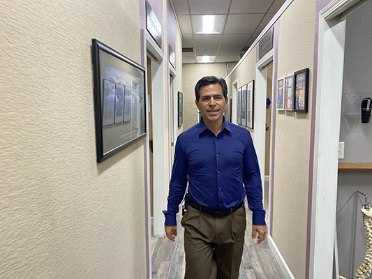 Chiropractor-Morgan-Hill-CA-Dave-Conragan-Walking-in-Hallway